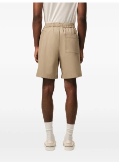 ami pantalon corto hombre elasticated waist shorts with embossed ami de coeur - hso835co0132 a036
