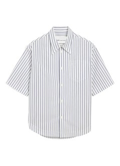 ami camiseria hombre short sleeve wide shirt with camp collar and patch pocket - ush809co0220 a074