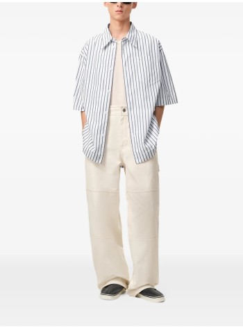 ami camiseria hombre short sleeve wide shirt with camp collar and patch pocket - ush809co0220 a074 2