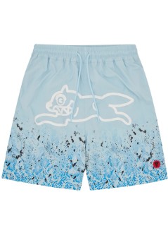 icecream cargo mangradient snakeskin running dog swim shorts - ic26113 blue