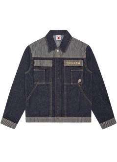 icecream outerwear hombre hickory panel denim trucker jacket - ic26170 indigo