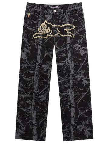 icecream denim mantree camo double scoop denim pants - ic26167 black