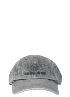 anine bing cap womanjeremy baseball cap - a1211968gry35 washed grey