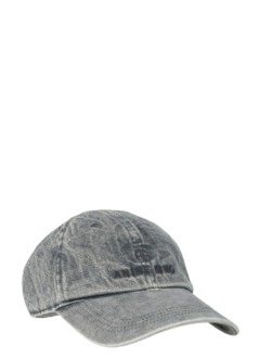 anine bing cap womanjeremy baseball cap - a1211968gry35 washed grey