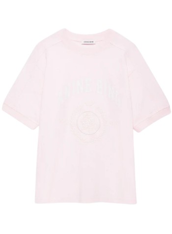anine bing top mujer walker tee collegiate - a0812505pki1 pink