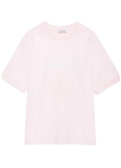 anine bing top mujer walker tee collegiate - a0812505pki1 pink