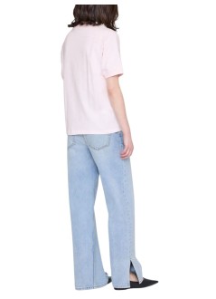 anine bing top mujer walker tee collegiate - a0812505pki1 pink