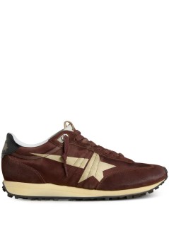 golden goose sneaker hombre running marathon satin upper suede toe leather heel - gmf00683f007841 55661