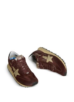 golden goose sneaker hombre running marathon satin upper suede toe leather heel - gmf00683f007841 55661