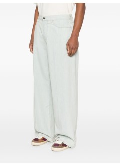 golden goose denim manjourney m's wide pant parker pastel full sky wash - gmp02520p002359 50491