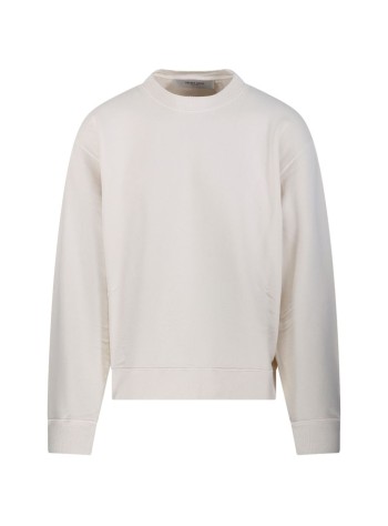 golden goose sweater manboxi sweatshirt cotton fleece logo patch - gup01872p001579 11560