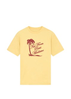 drôle de monsieur t-shirt mant-shirt slogan palmiers - kts297co002lyl light yellow