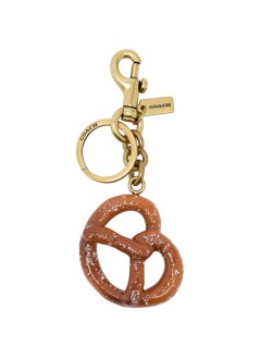 coach key ring unisexsmall pretzel bag charm - cy398 b4 multi