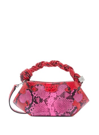 ganni crossbody womanbou mini snake - b2100132 09z 2