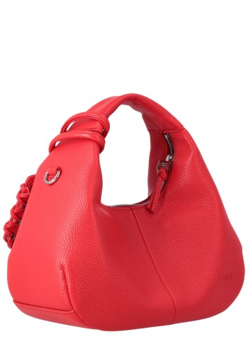 ganni handbag womanhobo mini grained - b2070123 06p 2