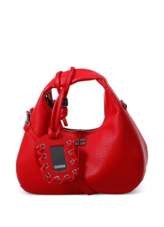 ganni handbag womanhobo mini grained - b2070123 06p