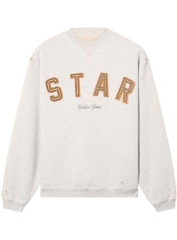 golden goose sudadera mujer star/ unisex oversize crewneck/ heavy fleece/ destroyed was - gup02711p002412 60665
