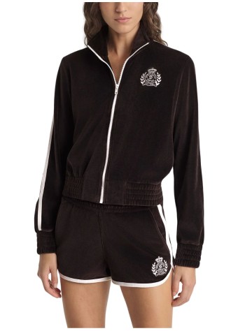 sporty & rich short pant womanny crest velour track short - sh04865243br03 10 2