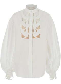 zimmermann blusa mujer luna collared blouse - 7953ts261 ivo
