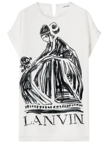lanvin camiseta hombre m&d print split-neck t-shirt - rmts00366257p26 00
