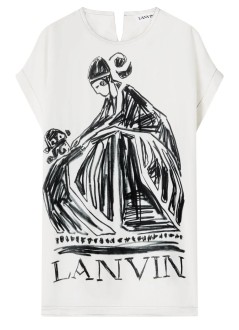 lanvin camiseta hombre m&d print split-neck t-shirt - rmts00366257p26 00