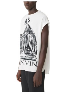 lanvin camiseta hombre m&d print split-neck t-shirt - rmts00366257p26 00