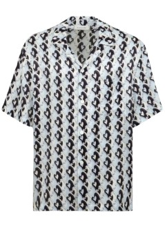 lanvin camiseria hombre horse print cuban collar shirt - rmsi00116271p26 b215