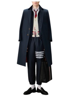 thom browne pantalon hombre drawcord waist track pant w/ 4 bar in shiny ripstop - mtu349cf1095 415