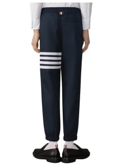 thom browne pantalon hombre drawcord waist track pant w/ 4 bar in shiny ripstop - mtu349cf1095 415