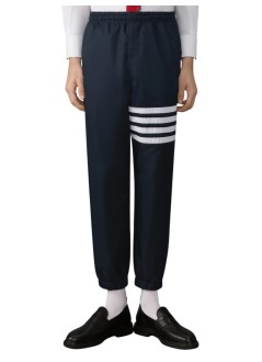 thom browne pantalon hombre drawcord waist track pant w/ 4 bar in shiny ripstop - mtu349cf1095 415