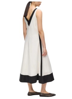 karl lagerfeld dress womanbw linen blend dress - b2w13026 461
