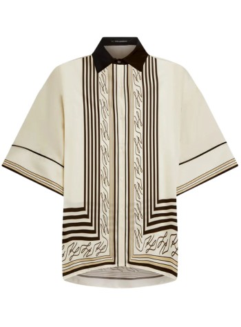 karl lagerfeld t-shirt womanfluid pj blouse - b2w11016 461