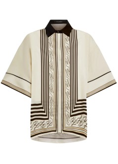 karl lagerfeld t-shirt womanfluid pj blouse - b2w11016 461