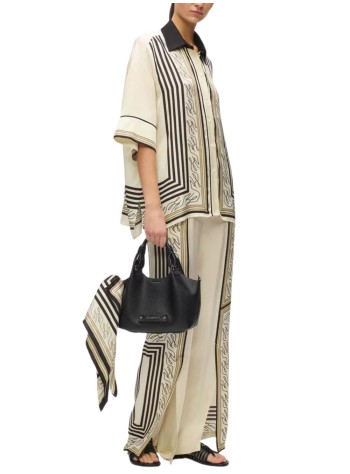 karl lagerfeld pant  womanscarf print pj pants - b2w10025 461 2