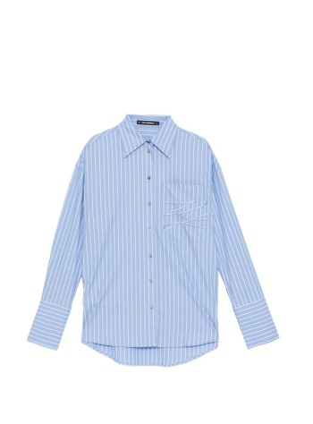 karl lagerfeld camiseria mujer autograph striped poplin shirt - b2w11018 1ik