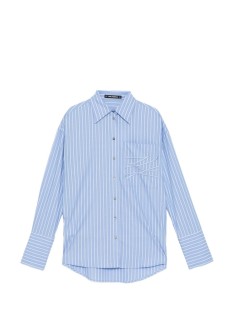 karl lagerfeld camiseria mujer autograph striped poplin shirt - b2w11018 1ik