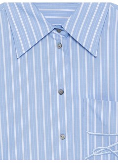 karl lagerfeld camiseria mujer autograph striped poplin shirt - b2w11018 1ik