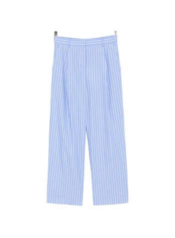 karl lagerfeld pantalon mujer autograph striped poplin pants - b2w10029 1ik