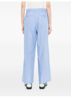 karl lagerfeld pant  womanautograph striped poplin pants - b2w10029 1ik