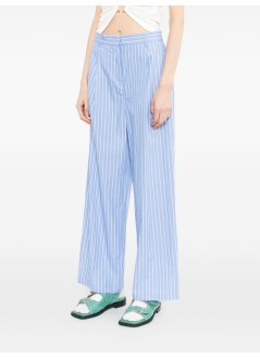 karl lagerfeld pant  womanautograph striped poplin pants - b2w10029 1ik
