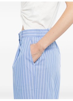 karl lagerfeld pant  womanautograph striped poplin pants - b2w10029 1ik
