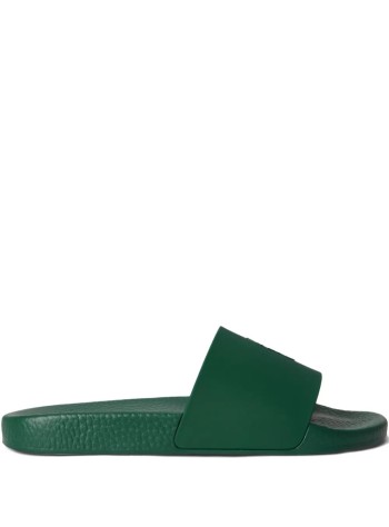 polo ralph lauren beach manpolo slide-sandals-slide - 809p07314002 forest deckwash white