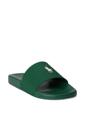 polo ralph lauren beach manpolo slide-sandals-slide - 809p07314002 forest deckwash white 2
