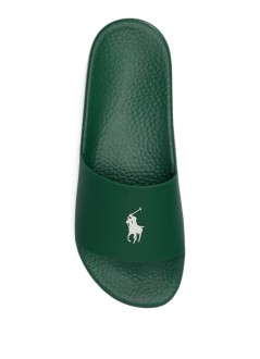 polo ralph lauren beach manpolo slide-sandals-slide - 809p07314002 forest deckwash white