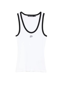 karl lagerfeld top womanautograph logo tank top - b2w17003 101
