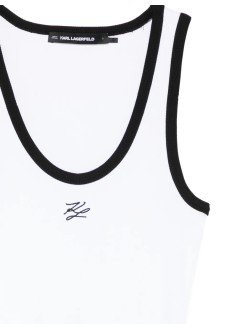 karl lagerfeld top womanautograph logo tank top - b2w17003 101