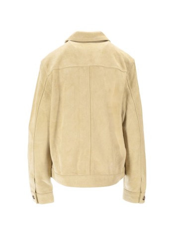 ami outerwear hombre jacket leather buttoned - hjk243lh0059 399 2
