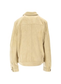 ami outerwear hombre jacket leather buttoned - hjk243lh0059 399