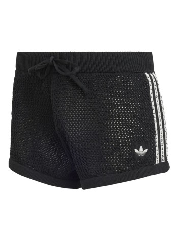 adidas originals short pant womancrochet shorts - kc6478 black