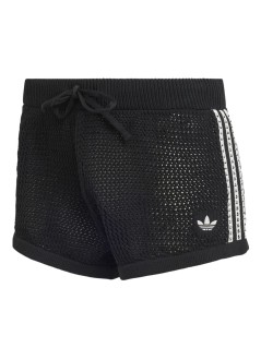 adidas originals pantalon corto mujer crochet shorts - kc6478 black